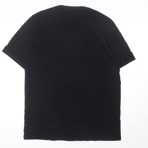 BOSS Mens Black 2XL Crew Neck Cotton T-Shirt