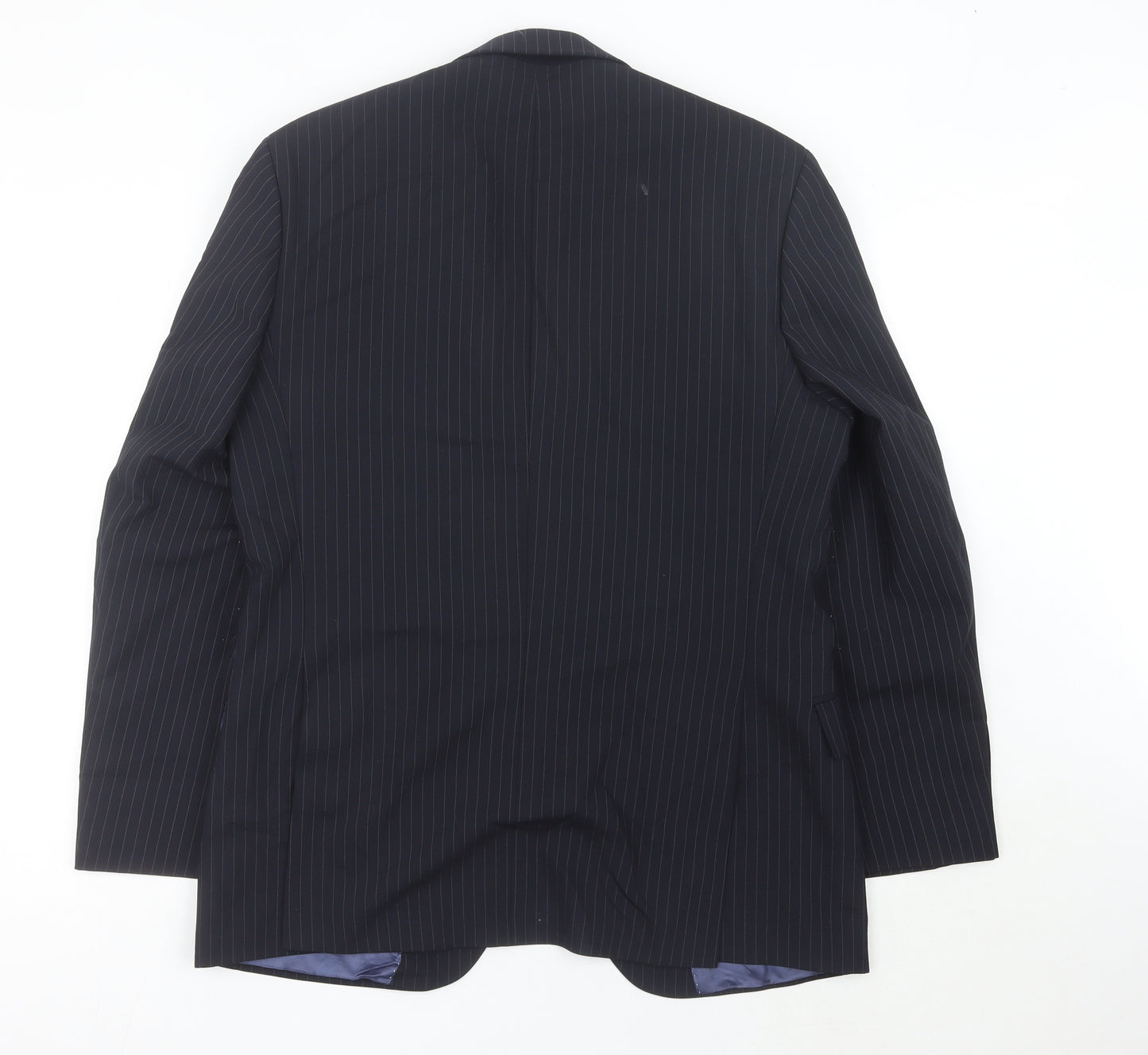 Pierre Cardin Men’s Blue Pinstripe Suit Jacket 40R Classic Fit