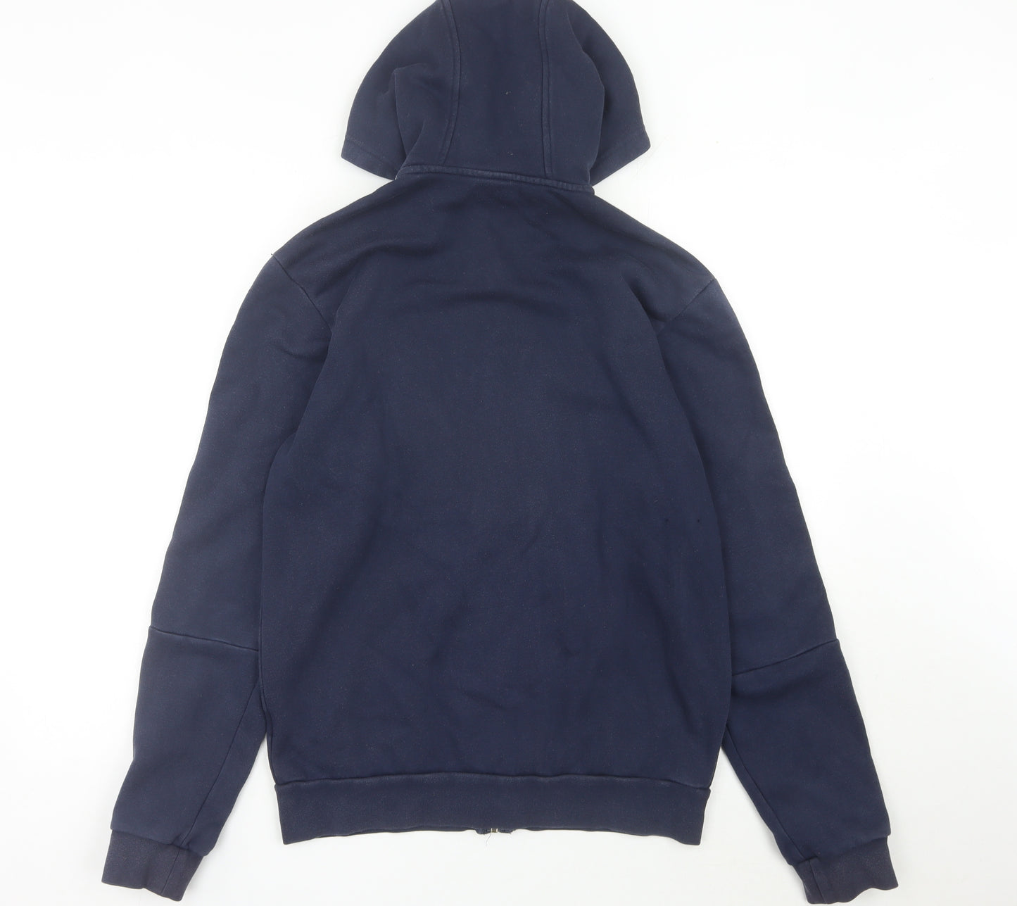 Adidas Men’s Blue Full Zip Hoodie Size M Sports Fleece Logo
