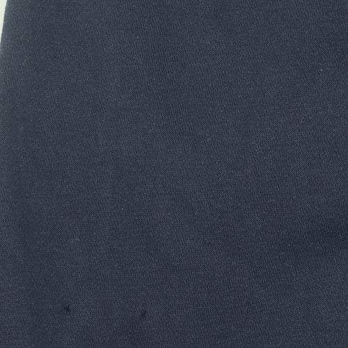 Adidas Men’s Blue Full Zip Hoodie Size M Sports Fleece Logo