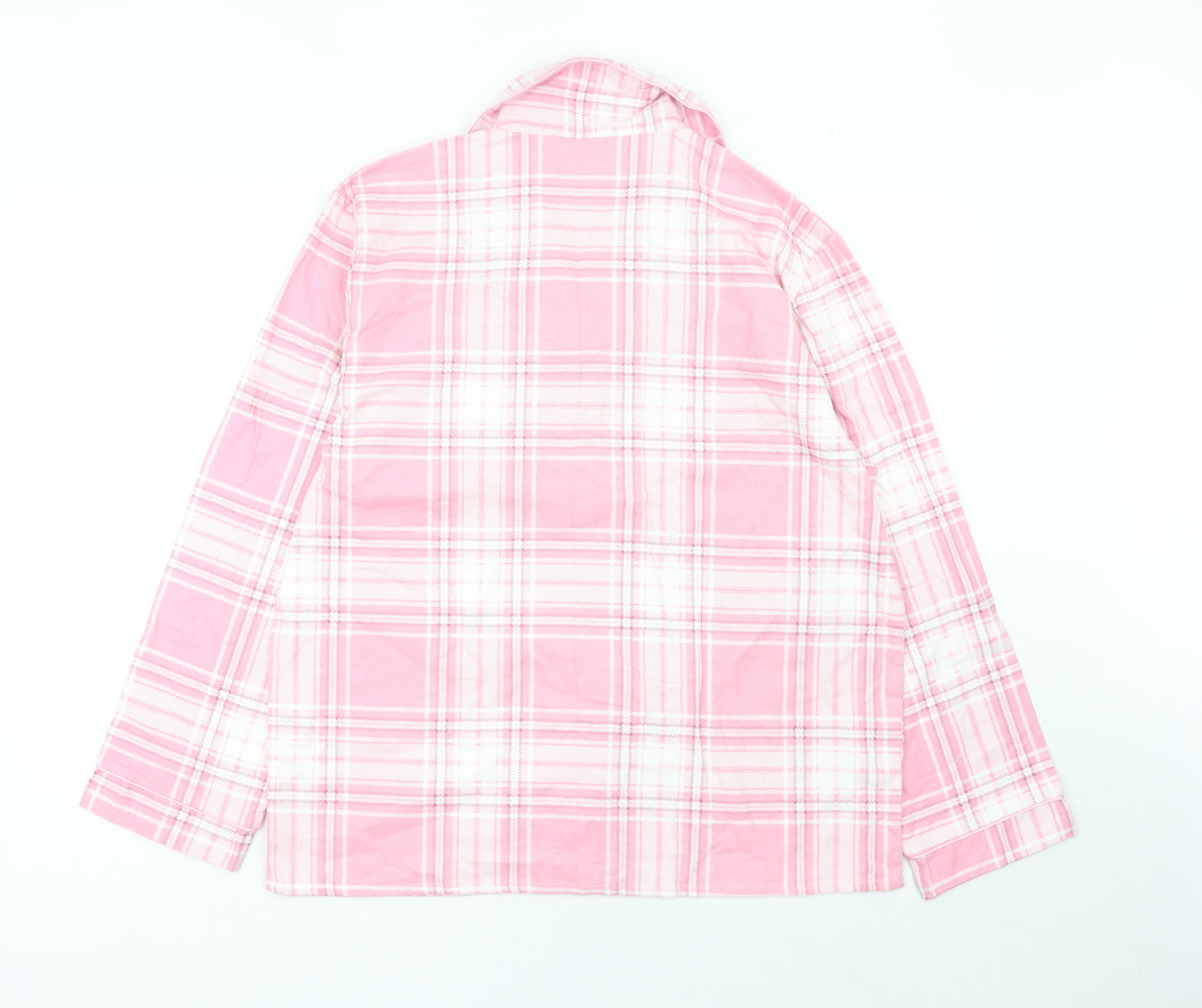 Jeff Banks Women’s Pink Plaid Cotton Pyjama Top Size 12-14