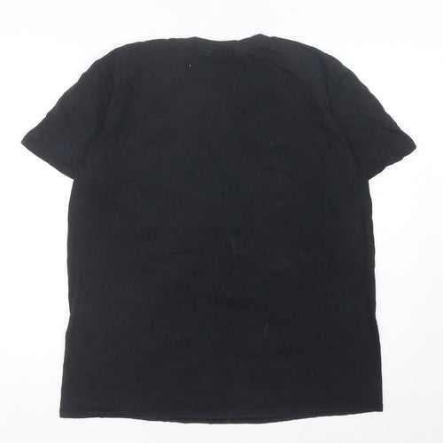 PrettyLittleThing Womens Black Graphic Wanderer T-Shirt Size S