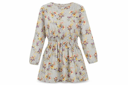 Front view of Jigsaw Junior Teens Multicoloured Floral A-Line Dress, size 10-12