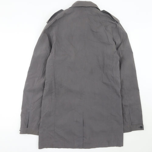Cold Method Womens Grey Size 12 Mid-Length Cotton Jacket