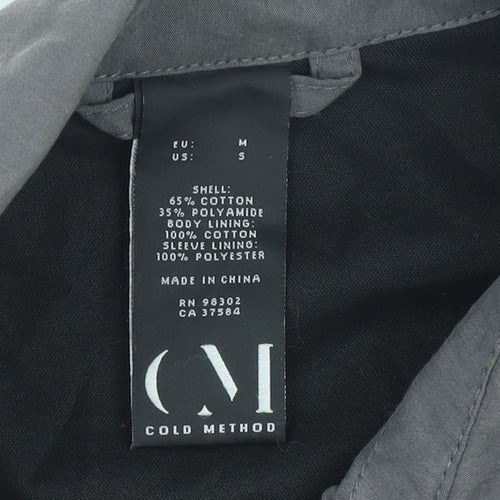 Cold Method Womens Grey Size 12 Mid-Length Cotton Jacket