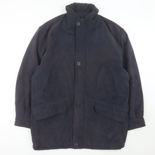 Jupiter Men's Blue Polyester Overcoat Size 48 Regular