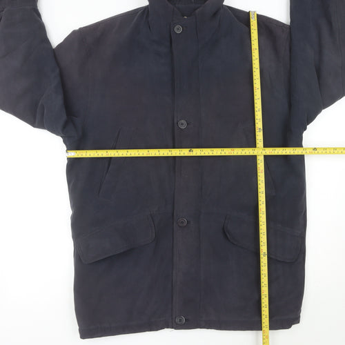 Jupiter Men's Blue Polyester Overcoat Size 48 Regular