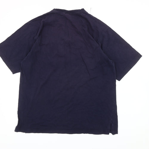 Gant Mens Blue XL Graphic Print Cotton T-Shirt Nautical Beachwear