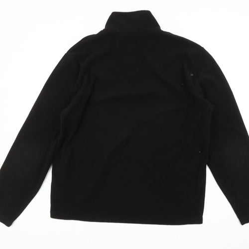 Regatta Men’s Black Fleece Sweatshirt L 1/4 Zip Outdoor Walking Top