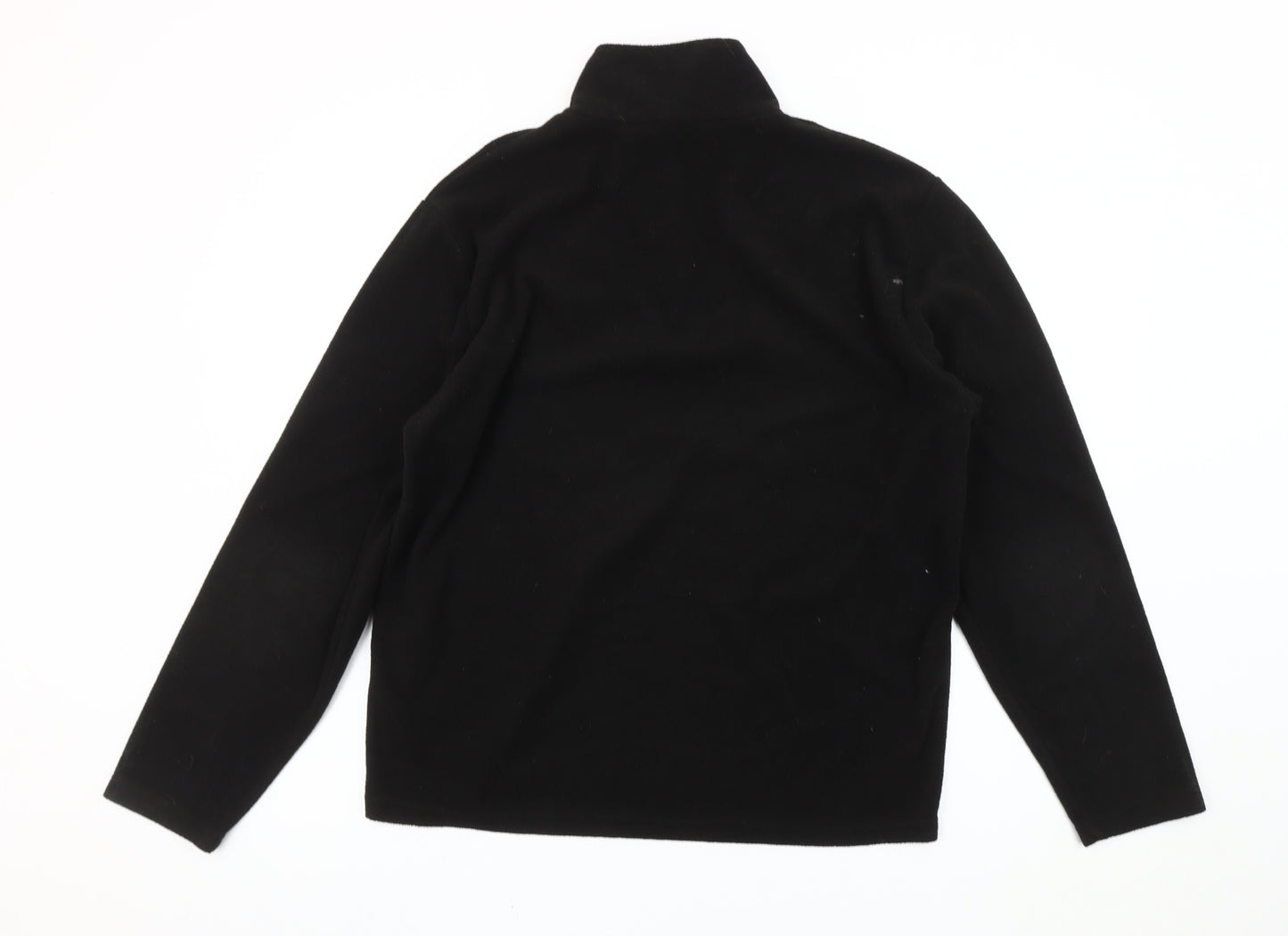 Regatta Men’s Black Fleece Sweatshirt L 1/4 Zip Outdoor Walking Top