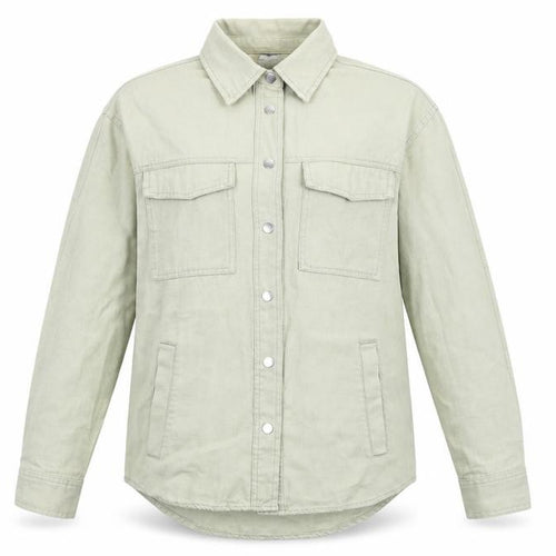 Zara Women’s Green XS Cotton Button Up Casual Jacket