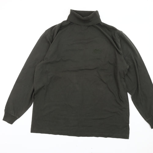 Cotton Traders Men’s Green Roll Neck Pullover Sweatshirt Size M