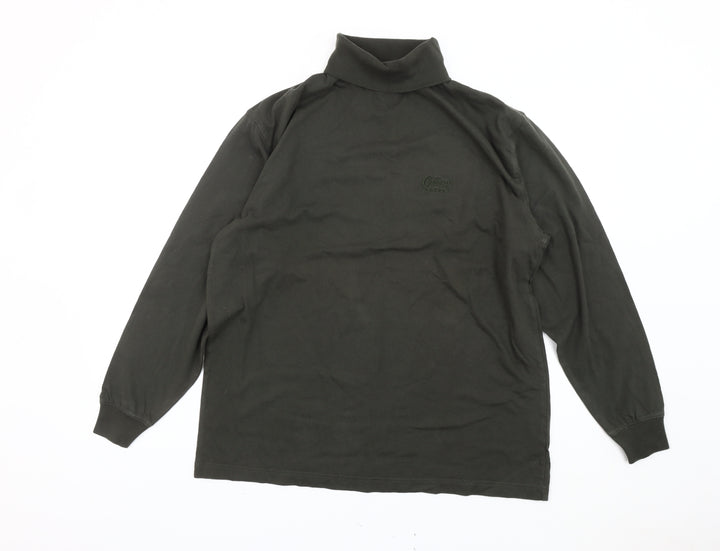 Cotton Traders Men’s Green Roll Neck Pullover Sweatshirt Size M