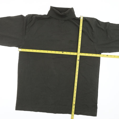 Cotton Traders Men’s Green Roll Neck Pullover Sweatshirt Size M
