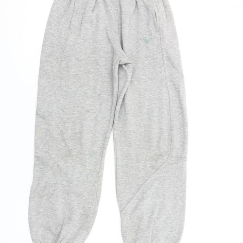 Gola Boys Grey 9-10 Years Sweatpants Elastic Waist Cotton Blend