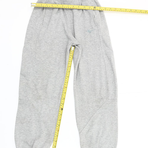 Gola Boys Grey 9-10 Years Sweatpants Elastic Waist Cotton Blend