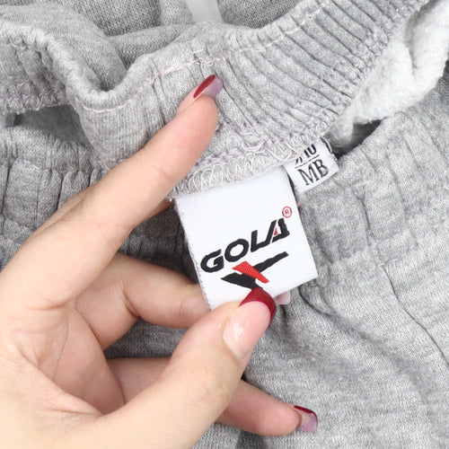Gola Boys Grey 9-10 Years Sweatpants Elastic Waist Cotton Blend