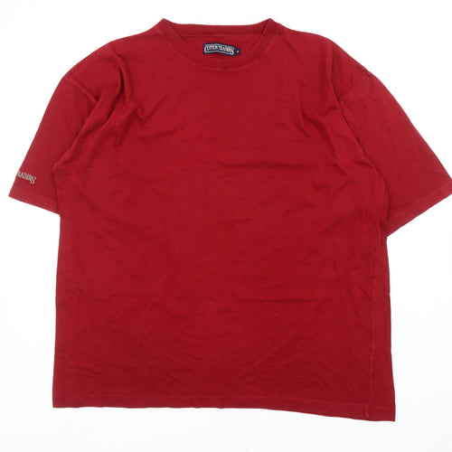 Cotton Traders Men’s Red Crew Neck Short Sleeve T-Shirt Size M