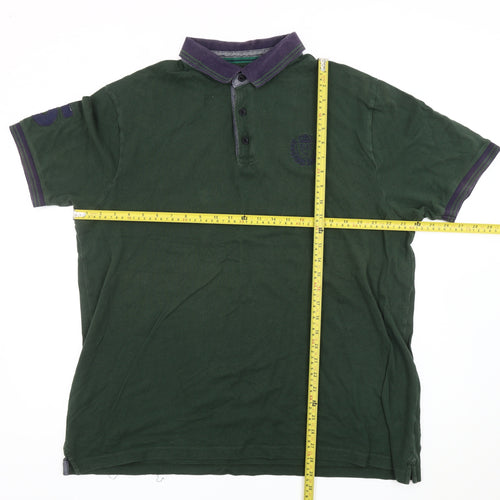 Blue Harbour Men’s Green XL Polo Shirt 100% Cotton Casual Top
