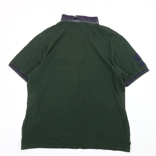 Blue Harbour Men’s Green XL Polo Shirt 100% Cotton Casual Top