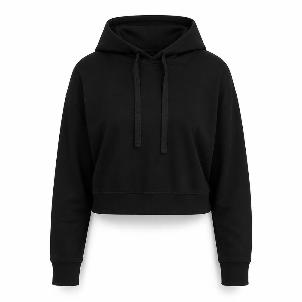 Victoria Sport Women’s Black Cropped Hoodie Size S Pullover