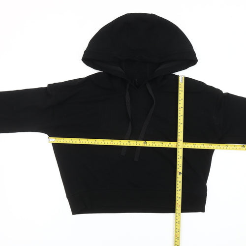 Victoria Sport Women’s Black Cropped Hoodie Size S Pullover
