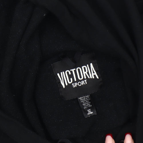 Victoria Sport Women’s Black Cropped Hoodie Size S Pullover