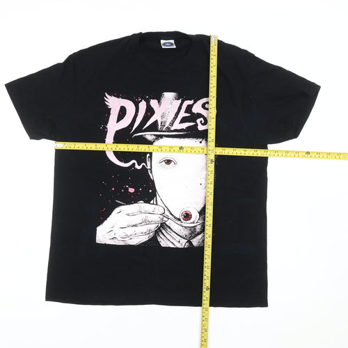 Starworld Men’s Black Pixies Band Graphic Print T-Shirt Size M