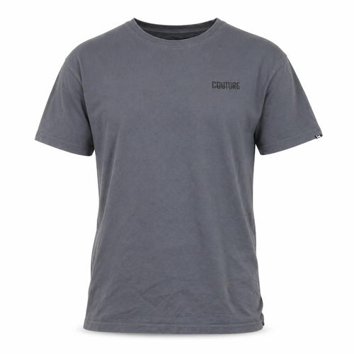 Couture Men’s Grey Cotton Crew Neck Short Sleeve T-Shirt M