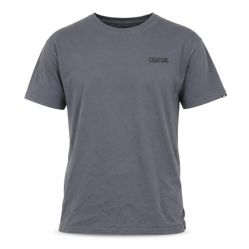 Couture Men’s Grey Cotton Crew Neck Short Sleeve T-Shirt M