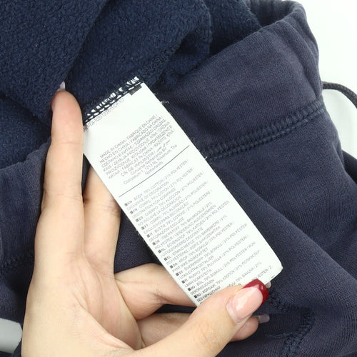 Converse Men’s Blue Jogger Trousers Size S Cotton Blend Tapered