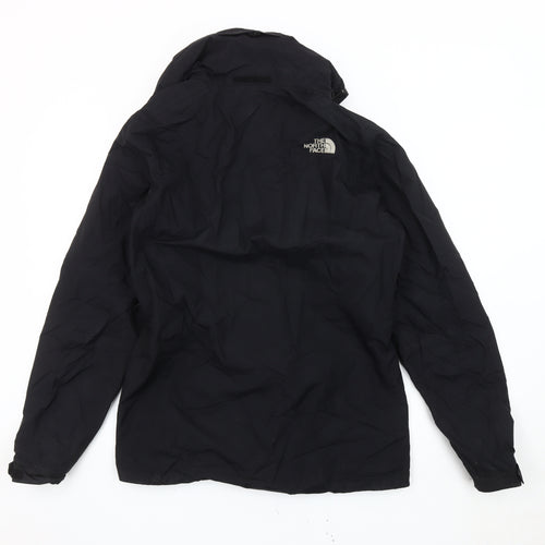 The North Face Men's Black Small Waterproof Hooded Rain Jacket