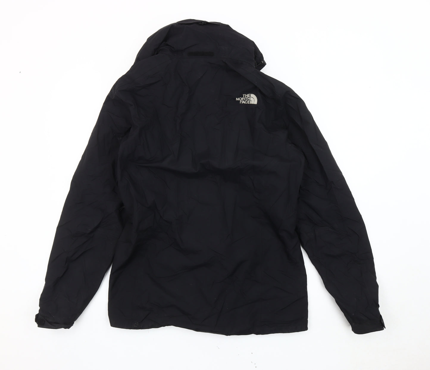 The North Face Men's Black Small Waterproof Hooded Rain Jacket