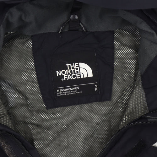 The North Face Men's Black Small Waterproof Hooded Rain Jacket