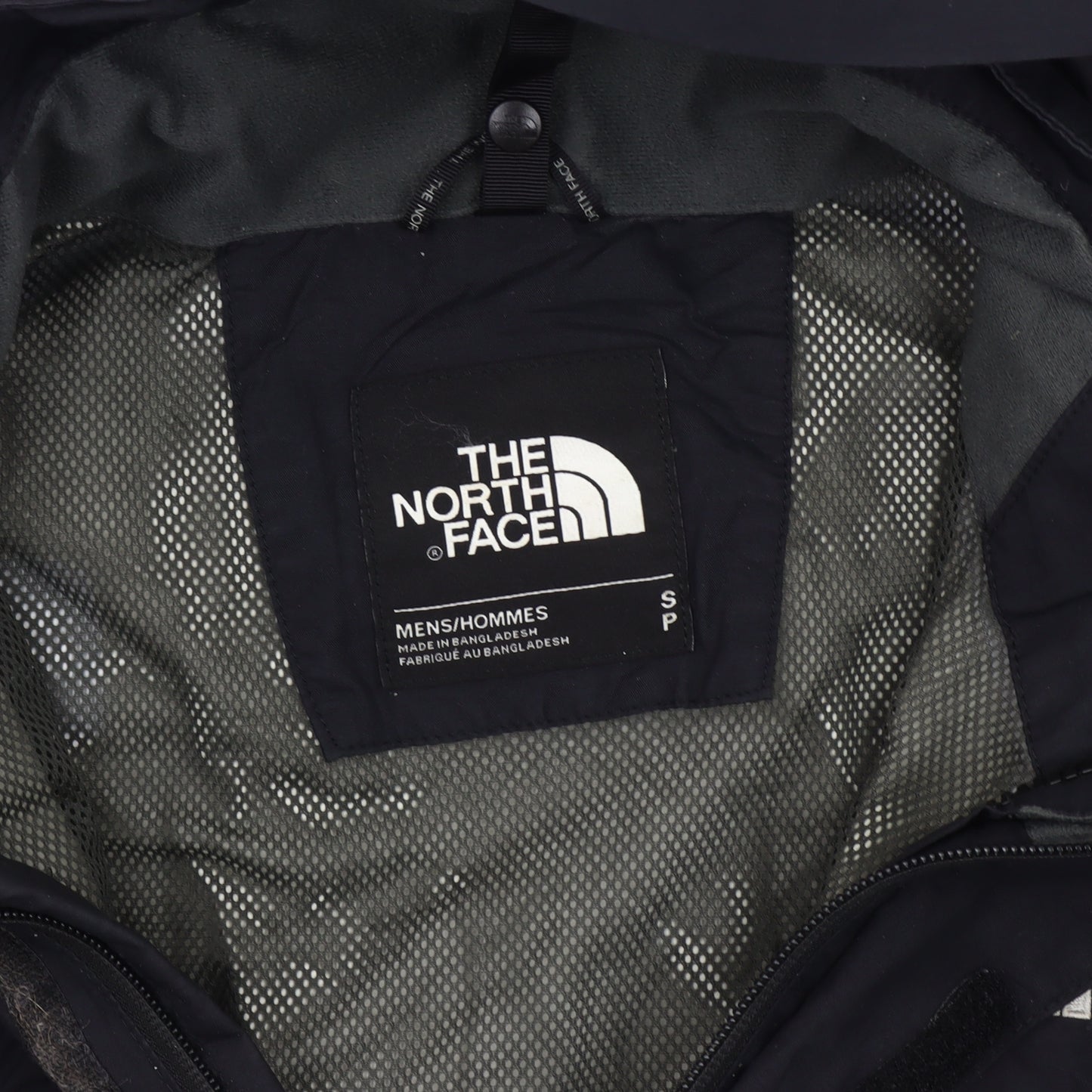 The North Face Men's Black Small Waterproof Hooded Rain Jacket