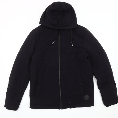 Ted Baker Womens Black Size 8 Puffer Jacket Hooded Winter Coat