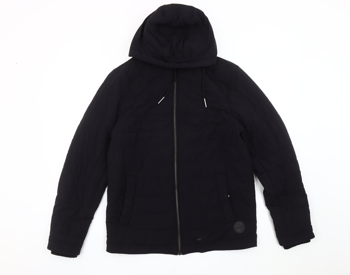 Ted Baker Womens Black Size 8 Puffer Jacket Hooded Winter Coat