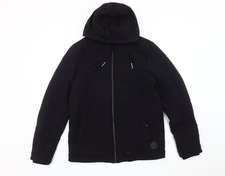 Ted Baker Womens Black Size 8 Puffer Jacket Hooded Winter Coat