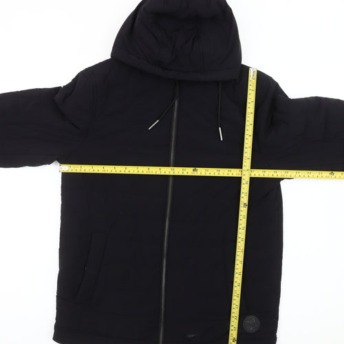 Ted Baker Womens Black Size 8 Puffer Jacket Hooded Winter Coat