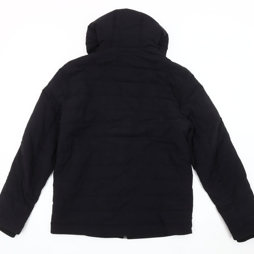 Ted Baker Womens Black Size 8 Puffer Jacket Hooded Winter Coat