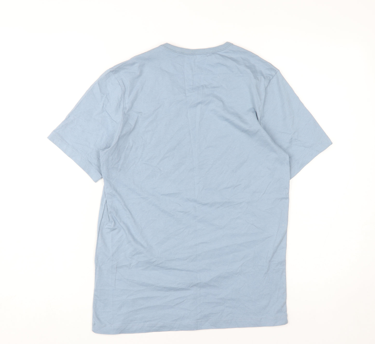 Hugo Men’s Blue Cotton Crew Neck T-Shirt Size S Short Sleeve