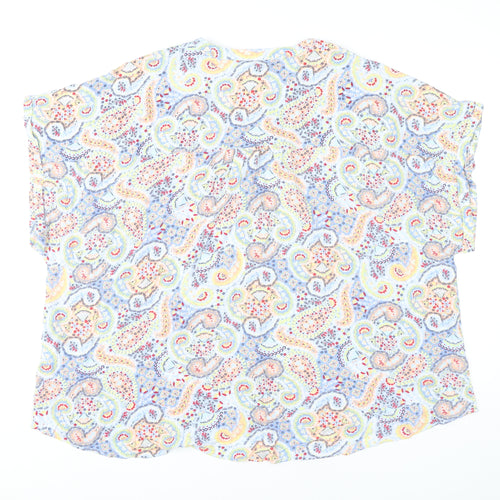 Damart Womens Multicoloured Paisley Blouse Size 28 Tunic Top