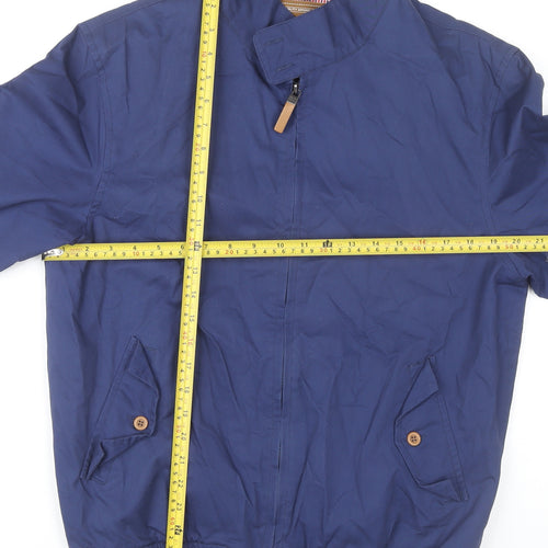 BS Quality Apparel Men’s Blue Bomber Jacket M Cotton Casual