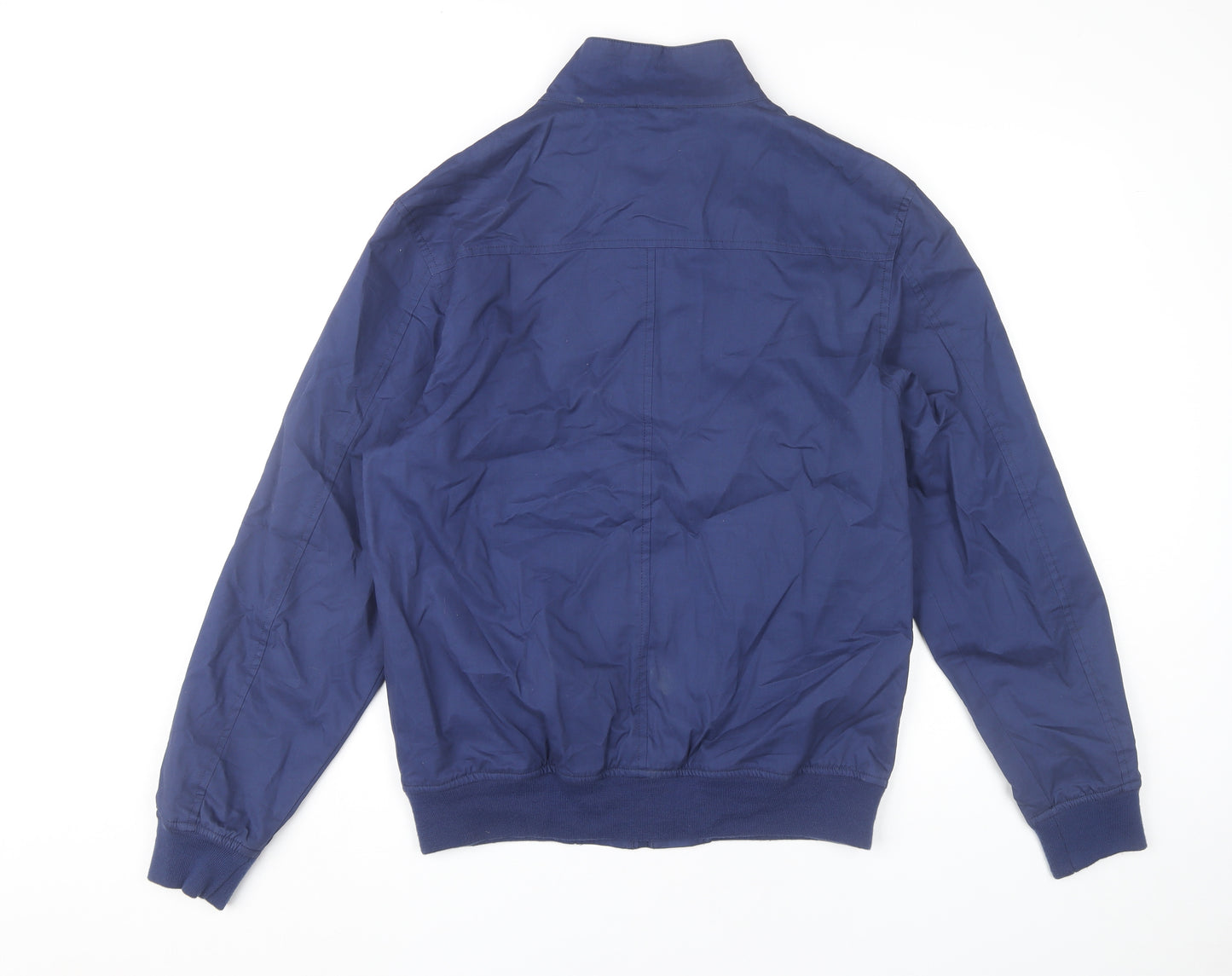 BS Quality Apparel Men’s Blue Bomber Jacket M Cotton Casual