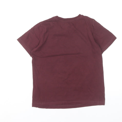 Jack & Jones Boys Red Logo Graphic T-Shirt Age 10 Years Cotton Crew Neck