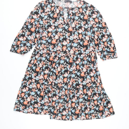 Marks and Spencer Women’s Multicolour Floral Shift Dress Size 10