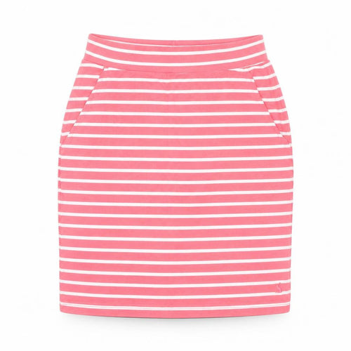 Joules Women’s Pink Striped Cotton Pencil Skirt UK 8 Casual