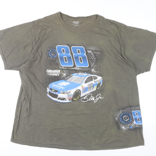 Hendrick Motorsports Men's Green 3XL NASCAR Dale Earnhardt Jr Graphic T-Shirt