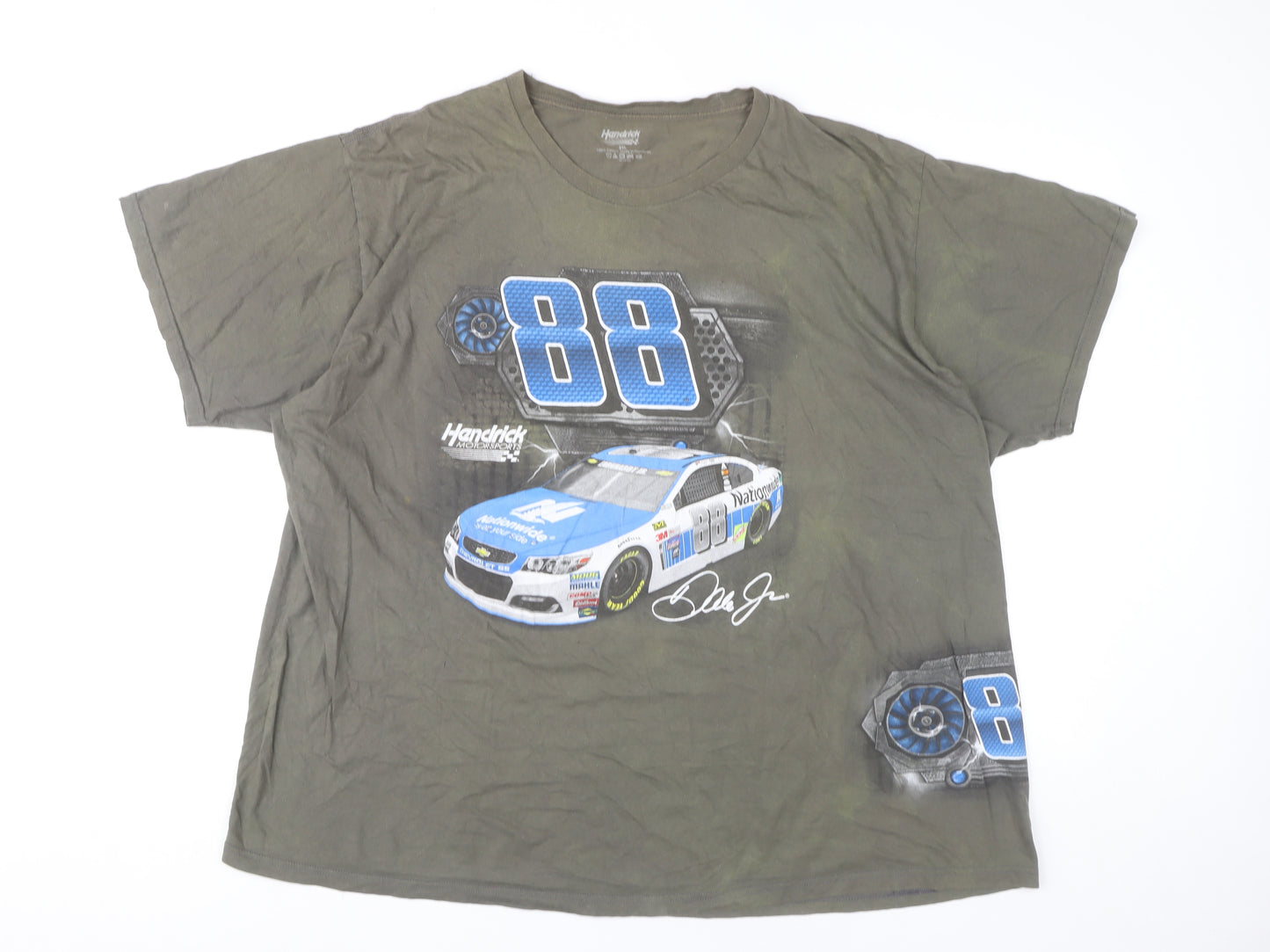 Hendrick Motorsports Men's Green 3XL NASCAR Dale Earnhardt Jr Graphic T-Shirt