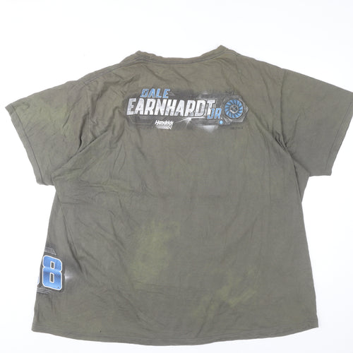 Hendrick Motorsports Men's Green 3XL NASCAR Dale Earnhardt Jr Graphic T-Shirt